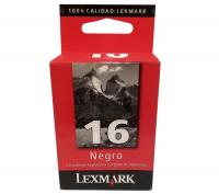 Tinta Lexmark 16 negro x74 x75 x1100 x1200 x2200 z13