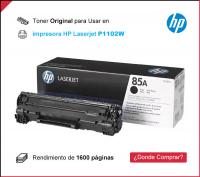 Toner para impresora HP Laserjet P1102W