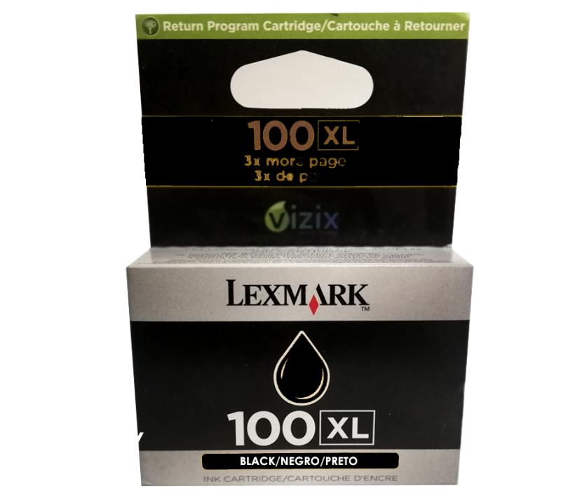 Tinta Lexmark 100xl black s305 s405 s505 pro205 pro705